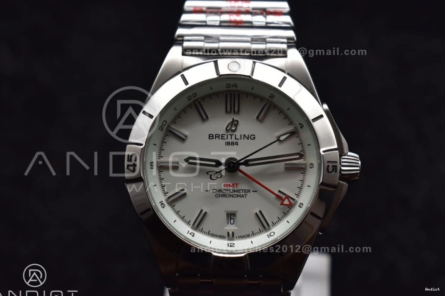 BLS Affordable Factory White Automatic GMT 532 Bracelet 1:1 Chronomat Dial 40mm A Breitling Edition SS On Best 0719
